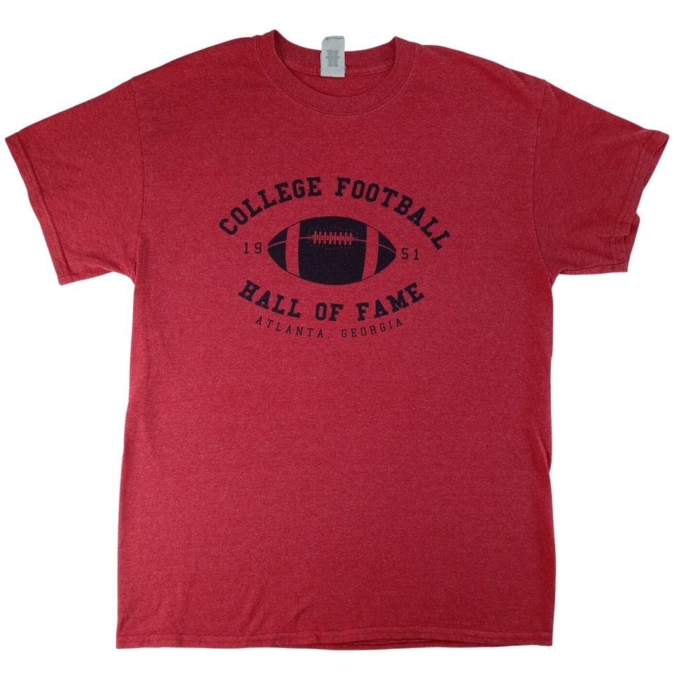 College Football Hall of Fame Atlanta Georgia TShirt Mens Medium Red